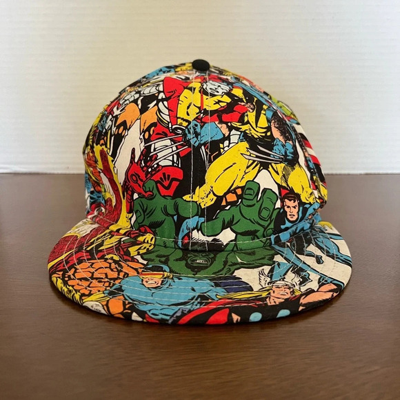 Marvel Comics Character Graphic Fitted Baseball Cap Hat Size small 2010 EUC - Picture 3 of 8